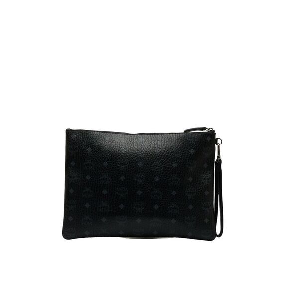 Pre Loved Hermes MCM Patricia Clutch Black Leather    MCM Patricia Clutch - - Picture 3 of 8